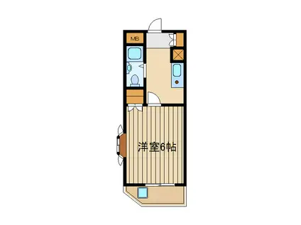 センチュリー石神井(1K/3階)の間取り写真