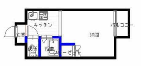 アルテハイム小倉(1K/8階)の間取り写真