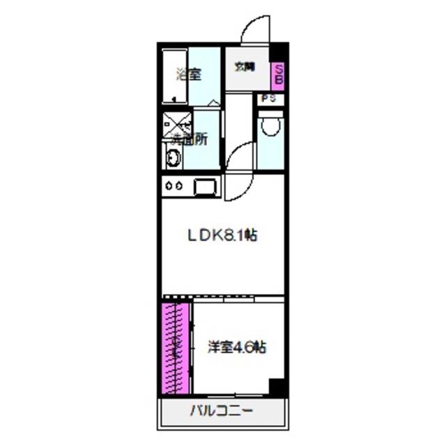 SOAR MORINOMIYA(1LDK/1階)の間取り写真