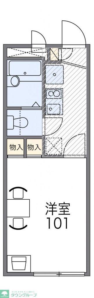 レオパレスKANEKO(1K/2階)の間取り写真