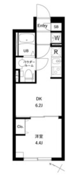コンポジット千駄木ヒルトップ(1DK/3階)の間取り写真