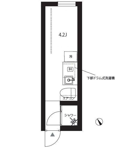 SW559(ワンルーム/3階)の間取り写真