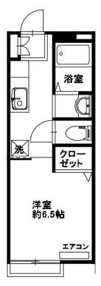 エトワール(1K/1階)の間取り写真