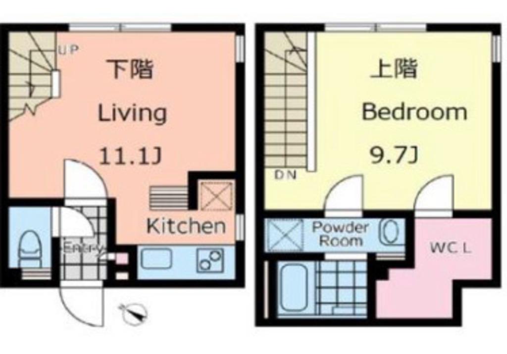 パセオ西新宿五丁目I(1LDK/4階)の間取り写真