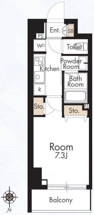 HYS FLAT 糀谷(1K/7階)の間取り写真