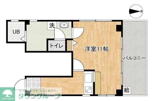 EMINENT西大島(1K/4階)の間取り写真