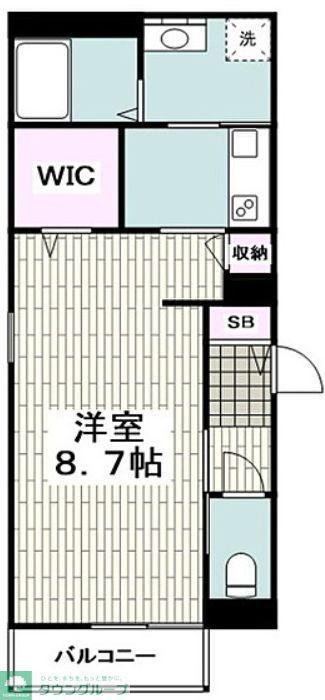 メゾンフォレスタ(1K/2階)の間取り写真