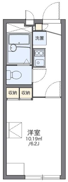 レオパレスイースト FIELD(1K/1階)の間取り写真