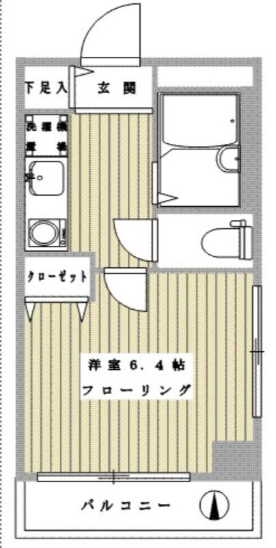 KEプラザ(1K/6階)の間取り写真