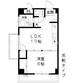 コープ大曽根(1LDK/2階)の間取り写真