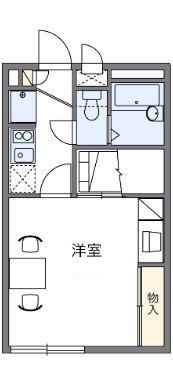 レオパレスASTC.DA(1K/1階)の間取り写真