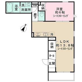NIDO LARGO I(1LDK/3階)の間取り写真