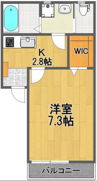 エスペランサアミーゴ流山(1K/1階)の間取り写真