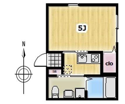MAISON DE LAILE(1K/1階)の間取り写真