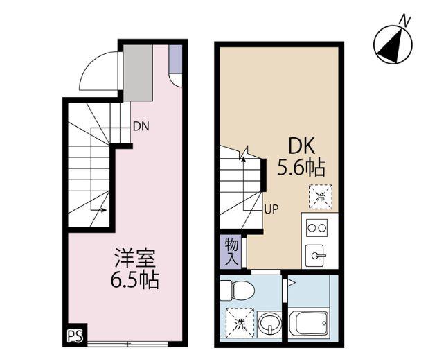 HJ PLACE NISHIHARA(1DK/1階)の間取り写真