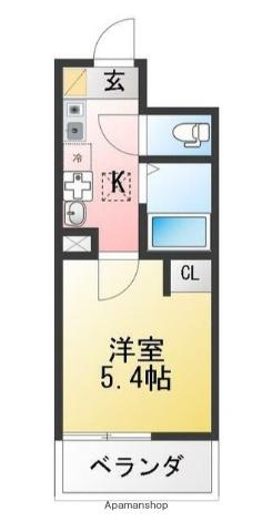 MKY金沢文庫(1K/1階)の間取り写真
