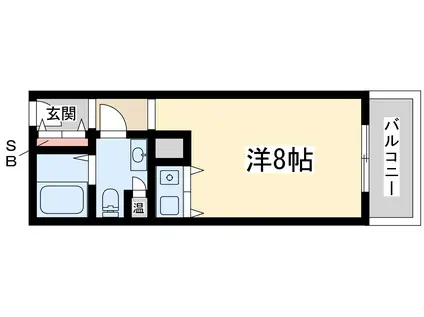 ミールズ新大阪(ワンルーム/10階)の間取り写真