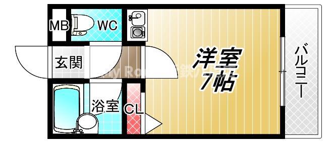 SOLARIS(ワンルーム/3階)の間取り写真