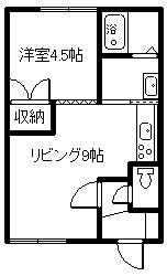 ロイヤルシャトレ(1DK/1階)の間取り写真