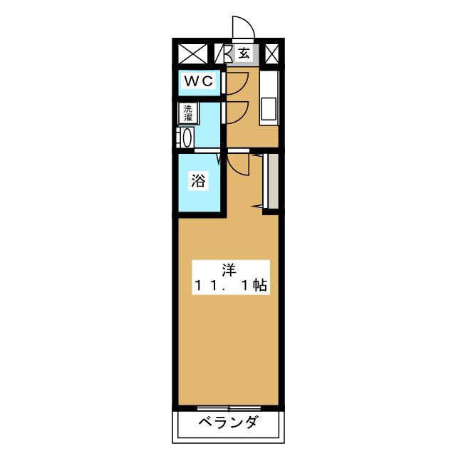 PREMIER川崎(1K/3階)の間取り写真