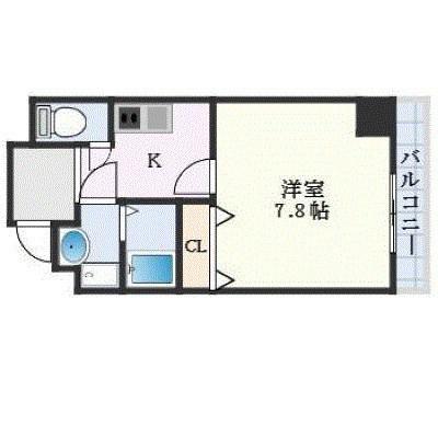 エクセル姫路(1K/10階)の間取り写真