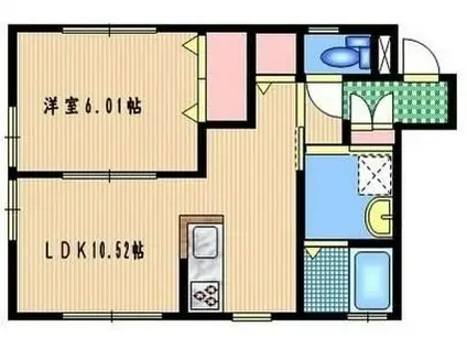 さくら館(1LDK/1階)の間取り写真