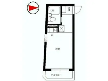 スカイコート板橋(ワンルーム/3階)の間取り写真