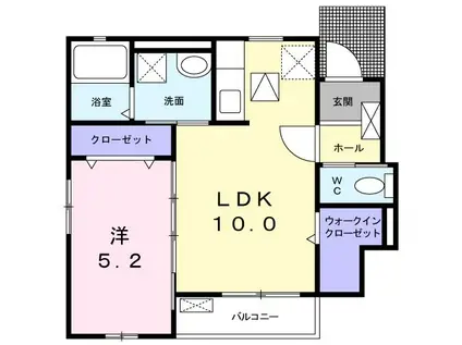サンビームIII(1LDK/1階)の間取り写真