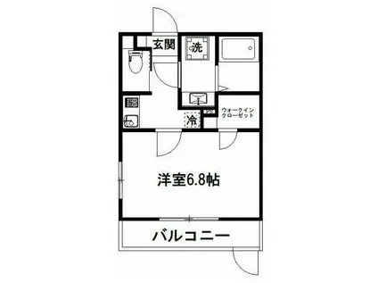 あかるA(1K/1階)の間取り写真