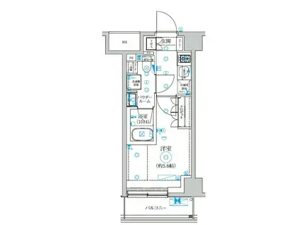 セジョリ横浜ウエストII(1K/3階)の間取り写真