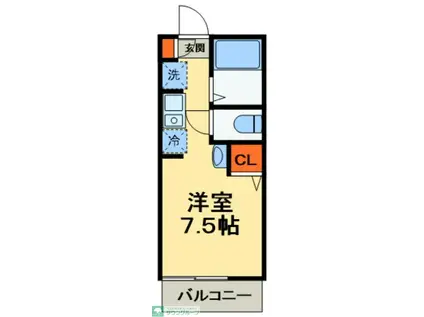 グレイス五反野(ワンルーム/1階)の間取り写真