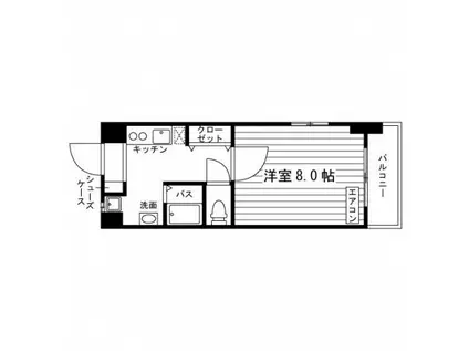 LEGEND OZONE(1K/6階)の間取り写真