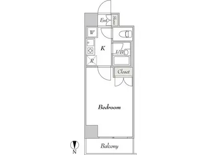 BLUROCK秋葉原(1K/9階)の間取り写真