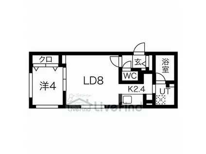 COMFORE ZONE(1LDK/1階)の間取り写真