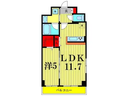 COSTA DEL SOL ELEIZE(1LDK/3階)の間取り写真