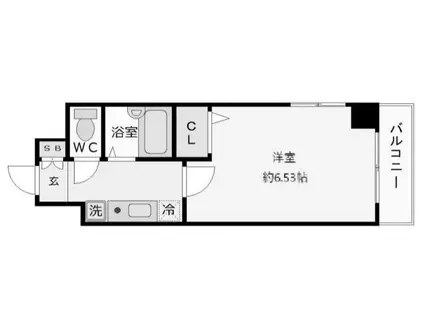 ヴェルト日本橋Ⅲ(1K/5階)の間取り写真