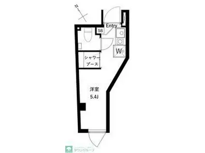 アムレア荻窪(ワンルーム/1階)の間取り写真