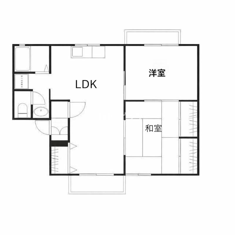 メゾンドジュンI(2LDK/2階)の間取り写真