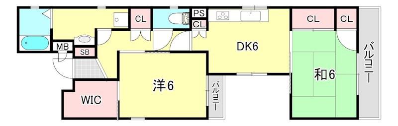 正木マンション(2DK/3階)の間取り写真