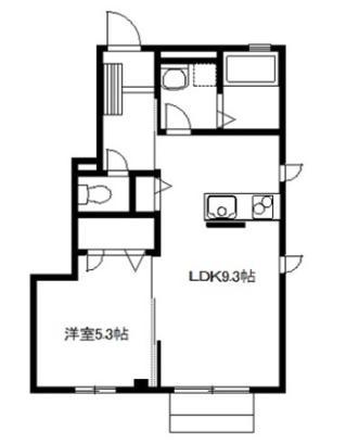 LUMIERE DU SOLIE(1LDK/1階)の間取り写真