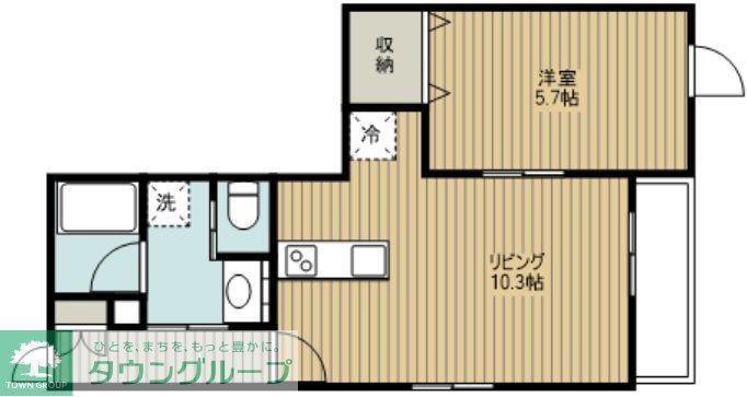 NEXTAGE ASAKA(1LDK/3階)の間取り写真