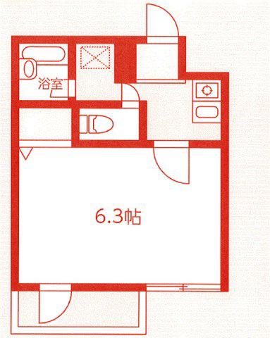 INN1913F(1K/3階)の間取り写真