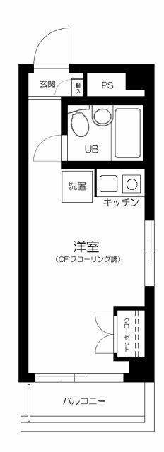 エクセル向島(ワンルーム/4階)の間取り写真