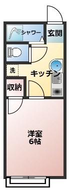 フジコーポ(1K/1階)の間取り写真