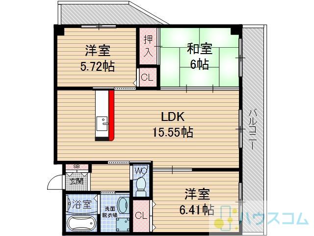 セゾン・ボナール(3LDK/3階)の間取り写真