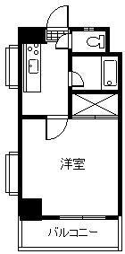 柳丸コーポ 北棟(1K/4階)の間取り写真