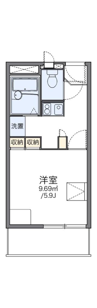 レオパレスソフィア(1K/2階)の間取り写真