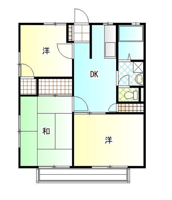 ハイツアイヴィ(3DK/2階)の間取り写真