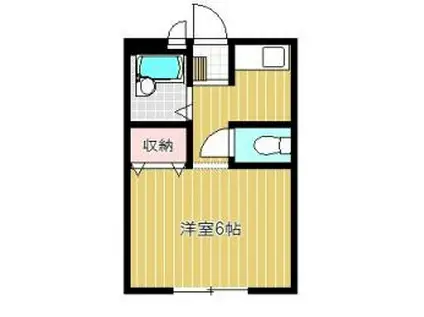 シングルハイツトランクウィル(1K/1階)の間取り写真