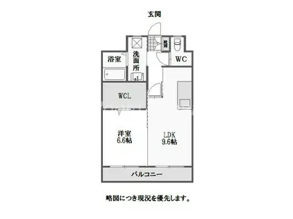 アベニューモリST.V(1LDK/2階)の間取り写真